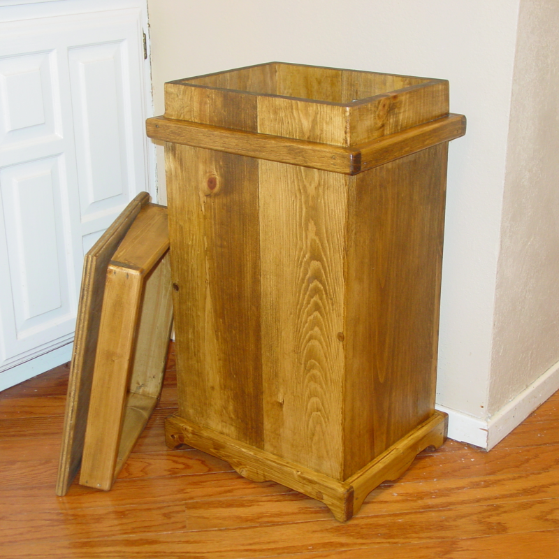 Wooden Kitchen Trash Can, Unfinished – Chief Caddo