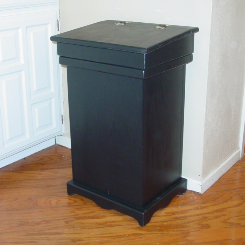 Rustic Wood 13 Gallon Kitchen Trash Can 