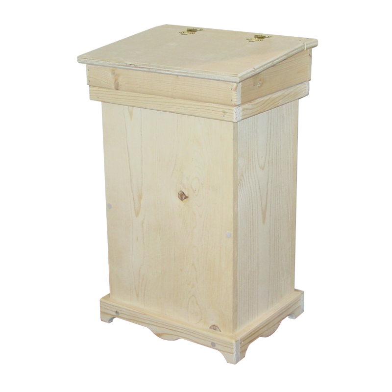 Wooden Kitchen Trash Can, Unfinished – Chief Caddo