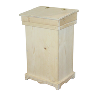 Wooden Kitchen Trash Can, Unfinished