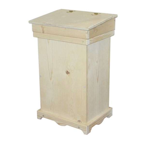 Wooden Kitchen Trash Can, Unfinished