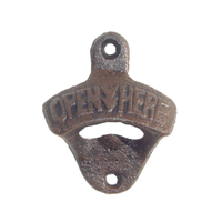 Cast Iron Open Here Bottle Opener