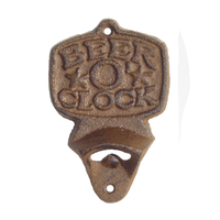 Cast Iron Beer O Clock Bottle Opener