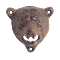 Cast Iron Bear Head Bottle Opener