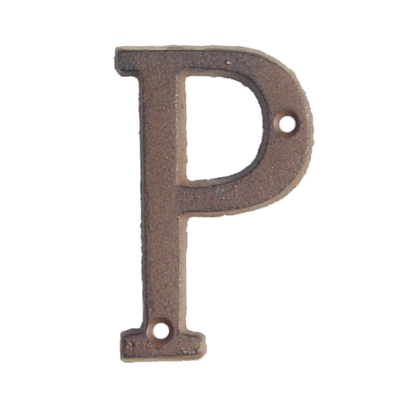 Cast Iron Letter P