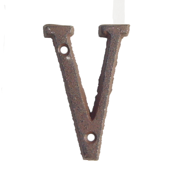 Cast Iron Letter V