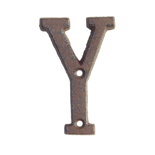 Cast Iron Letter Y